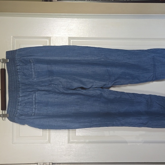 High-waisted denim pants - Picture 4 of 6